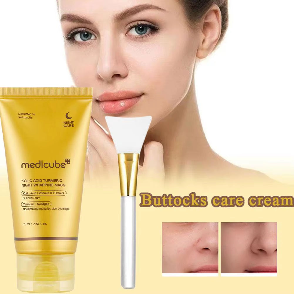 Medicube Peel-Off Mask Turmeric VC Collagen Peel Mask with Brush Improve Dullness Oil Control Hydrating Moisturizing Brightening