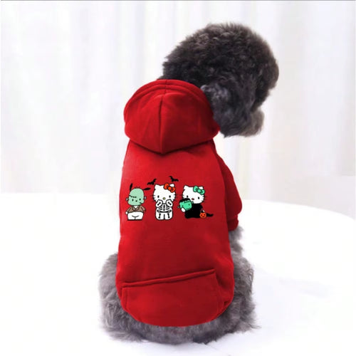 Cat and Dog Hoodies, Cartoon Hoodies, Sports Style Dog and Cat Pet Hoodies